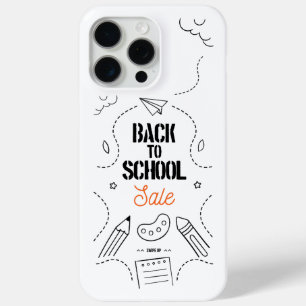 Funda Para iPhone 15 Pro Max Diseño de tipografía de vuelta al cole
