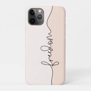 Funda Para iPhone 11 Pro Diseño de tipografía minimalista de libertad