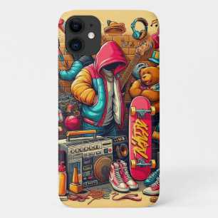 Funda Para iPhone 11 Diseño de un graffiti colorido