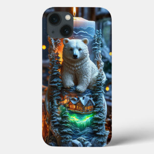 Funda Para iPhone 13 Diseño de Vela Mágico, Libro de Cuentos de Ensueño
