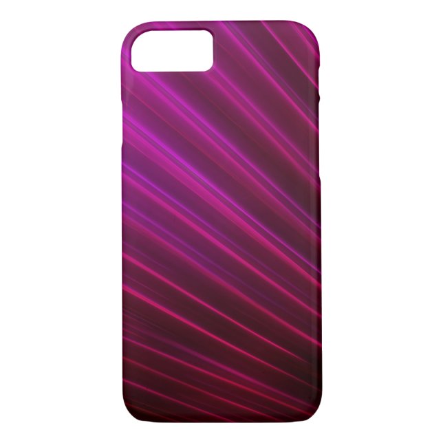 Funda De Case-Mate Para iPhone Diseño de ventilador de fibra óptica púrpura (Reverso)