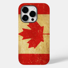Funda Para iPhone 14 Pro De Case-Mate Diseño de vintage de bandera de Canadá