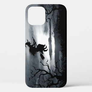 Funda Para iPhone 12 Diseño de vintage de fondo de Halloween con fantas