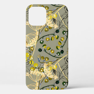 Funda Para iPhone 12 Diseño de vintage de patrón sin foco de color de a