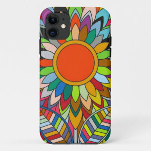 Funda Para iPhone 11 diseño de yaei con flores coloridas