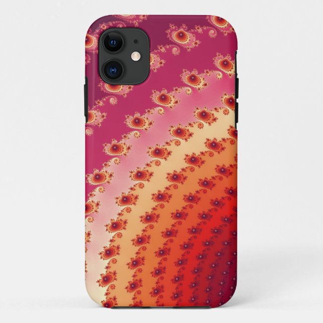 Funda De Case-Mate Para iPhone diseño del fractal (Reverso)