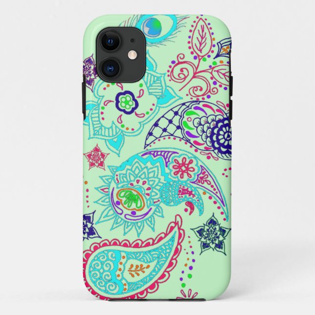 Funda De Case-Mate Para iPhone Diseño del modelo de Mehndi (Reverso)