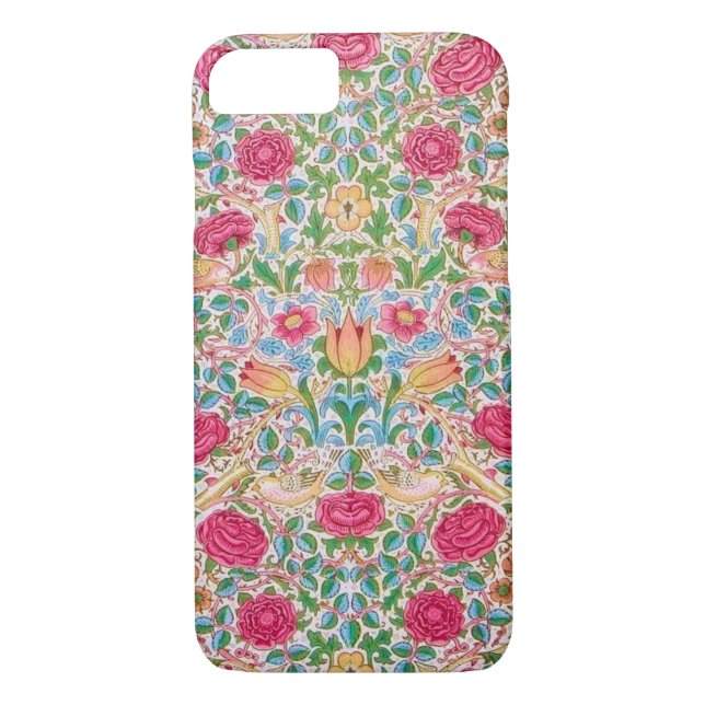 Funda De Case-Mate Para iPhone Diseño del rosa con los pájaros (Reverso)