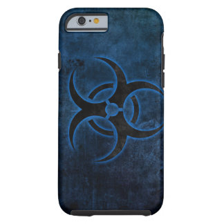Funda Resistente Para iPhone 6 diseño del símbolo del biohazard del grundge