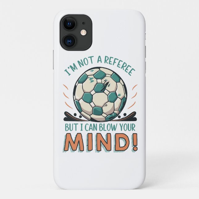Funda De Case-Mate Para iPhone Diseño divertido de fútbol (Reverso)