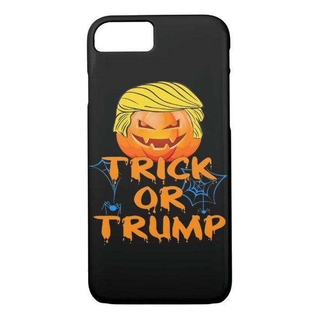 Funda De Case-Mate Para iPhone Diseño divertido de Trumpkin para Halloween (Reverso)