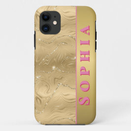 Funda Para iPhone 11 Diseño Dorado Personalizado para Ocasión Especial