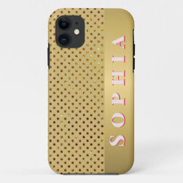 Funda Para iPhone 11 Diseño Dorado Personalizado para Ocasión Especial