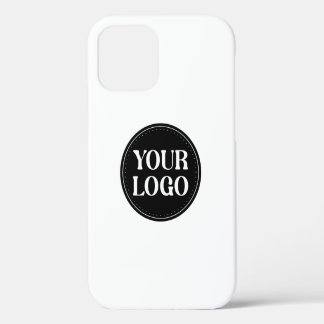 Funda Para iPhone 12 Pro Diseño elegante de código QR negro | Marca elegant