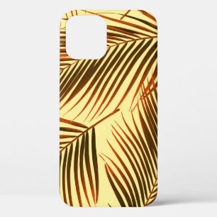 Funda Para iPhone 12 Diseño elegante de patrón de repetición de palma