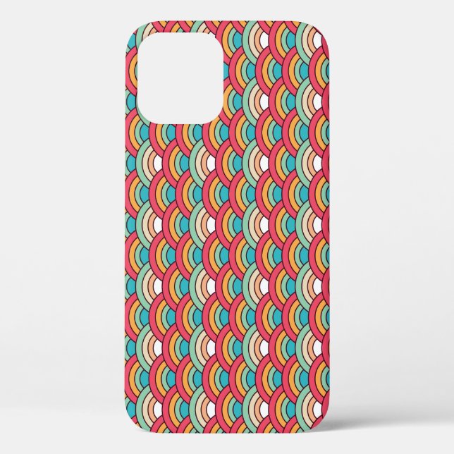 Funda De Case-Mate Para iPhone Diseño elegante del patrón tradicional sin foco (Reverso )