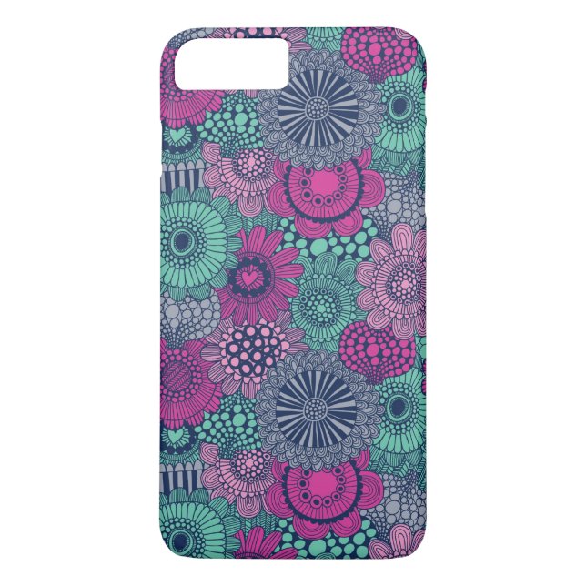 Funda De Case-Mate Para iPhone Diseño elegante y luminoso de flores preciosas (Reverso)
