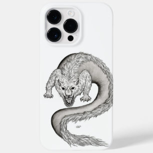 Funda Para iPhone 14 Pro Max De Case-Mate Diseño en blanco y negro de Wolfdragon