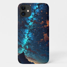 Funda Para iPhone 11 Diseño estelar velero de vía láctea