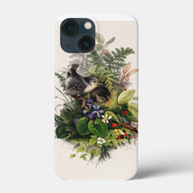 Funda De Case-Mate Para iPhone Diseño floral (Reverso )