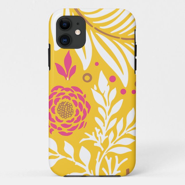 Funda De Case-Mate Para iPhone Diseño floral 24 (Reverso)