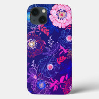 Diseño floral abstracto colorido
