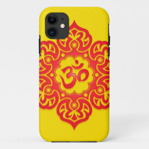 Funda Para iPhone 11 Diseño floral de Aum - rojo y amarillo