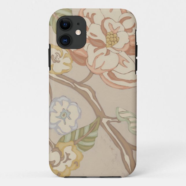 Funda De Case-Mate Para iPhone Diseño floral de Organza Chintz (Reverso)