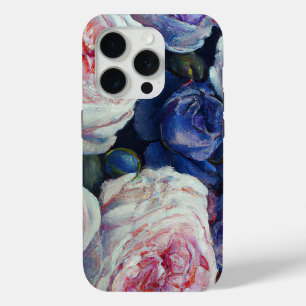 Funda Para iPhone 15 Pro Diseño floral de Rosas barrocos clásicos