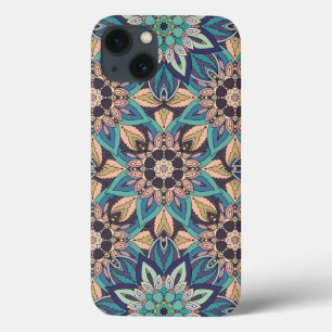 Funda Para iPhone 13 Diseño floral del modelo del extracto de la