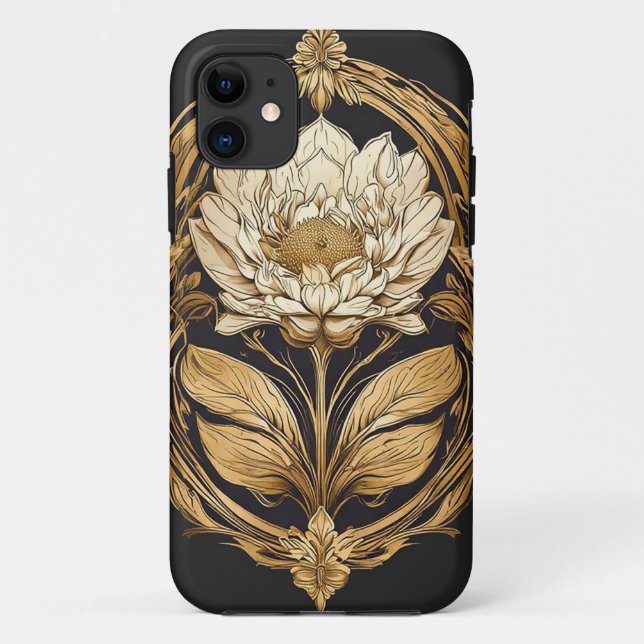 Funda De Case-Mate Para iPhone Diseño Floral Elegante (Reverso)
