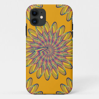 Funda Para iPhone 11 Diseño floral espiral del arco iris - fondo