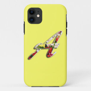 Funda Para iPhone 11 Diseño floral inicial de un monograma I-Phone 5 Fu