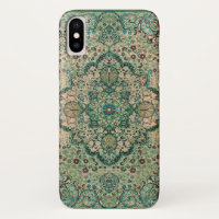 Diseño floral vintage de motivo de alfombra persa