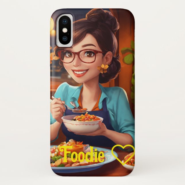 Funda De Case-Mate Para iPhone Diseño foodie iPhonecase/ Zazzle (Reverso)