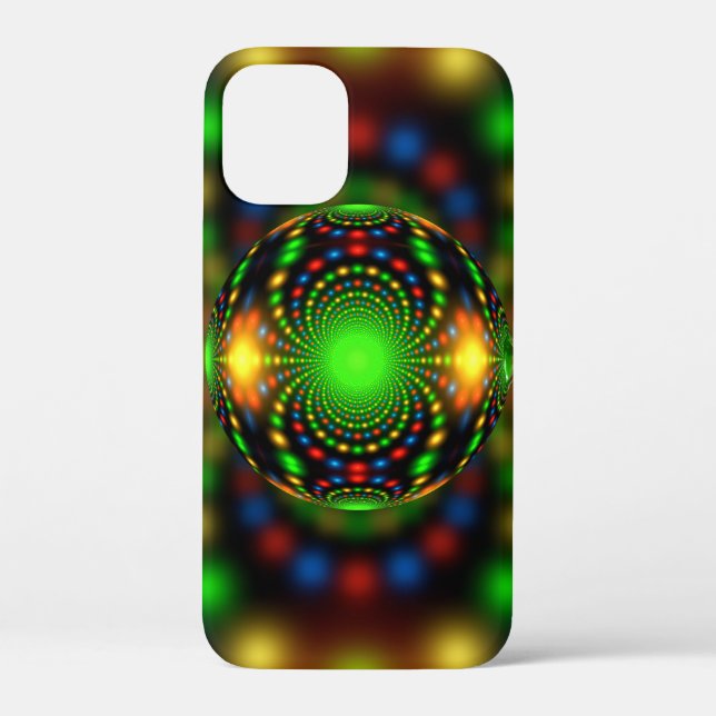 Funda De Case-Mate Para iPhone Diseño fractal de adorno navideño-29440 (Reverso )