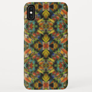 Funda Para iPhone XS Max Diseño fractal de las plumas de la lovebird