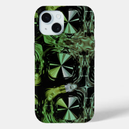 Funda Para iPhone 15 Diseño Fractal de Plasma Eléctrico Futurista