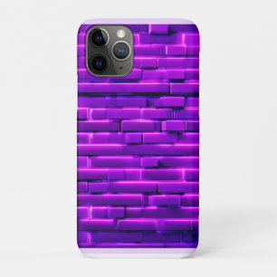 Funda Para iPhone 11 Pro Diseño futurista de pared de ladrillo neón