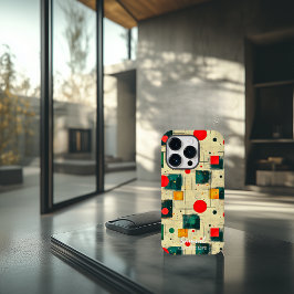 Funda Para iPhone 14 Pro De Case-Mate Diseño geométrico abstracto con nombre personaliza