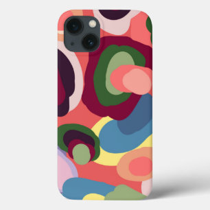 Funda Para iPhone 13 Diseño geométrico colorido