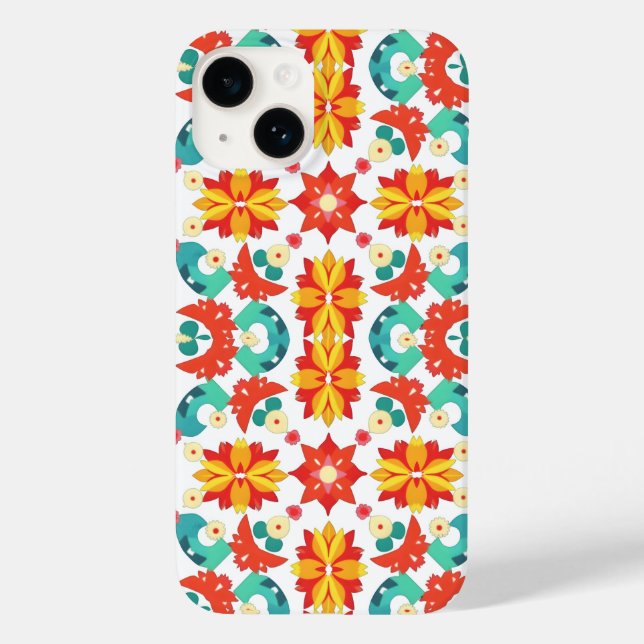 Funda De Case-Mate Para iPhone Diseño geométrico de diseño con diseño mosaico (Reverso )