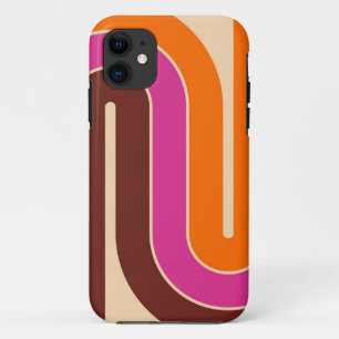 Funda Para iPhone 11 Diseño geométrico de estilo retro vintage de los a