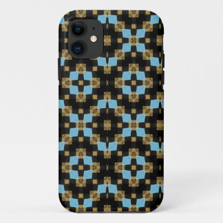 Funda Para iPhone 11 Diseño geométrico negro y marrón