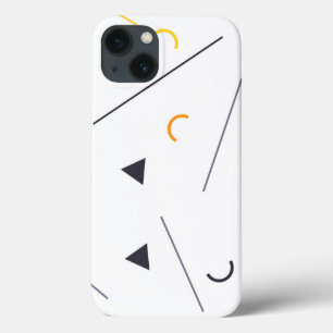 Funda Para iPhone 13 Diseño geométrico urbano colorido, sencillo, moder