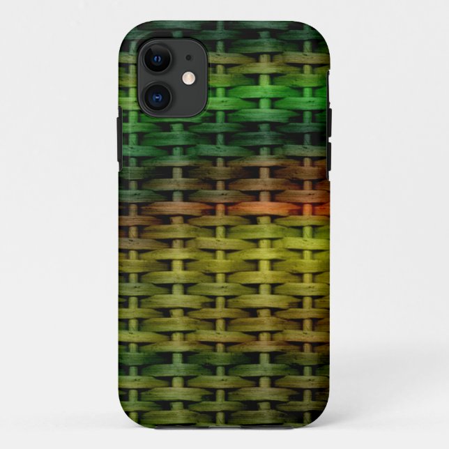 Funda De Case-Mate Para iPhone Diseño gráfico de arte de mimbre (Reverso)