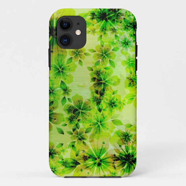 Funda De Case-Mate Para iPhone Diseño gráfico de flores de primavera (Reverso)