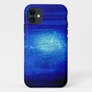 Funda Para iPhone 11 Diseño gráfico de fondo de pared gris azul oscuro