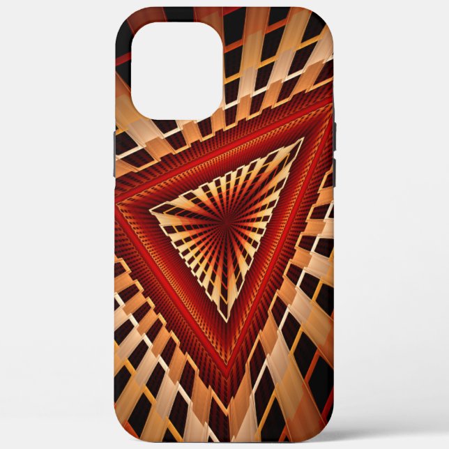 Funda De Case-Mate Para iPhone Diseño gráfico fractal moderno de 3D Fantasy Netwo (Reverso )
