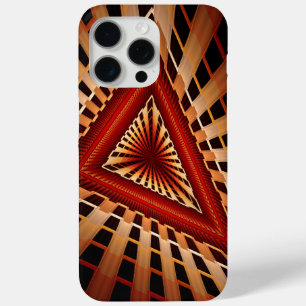 Funda Para iPhone 15 Pro Max Diseño gráfico fractal moderno de 3D Fantasy Netwo